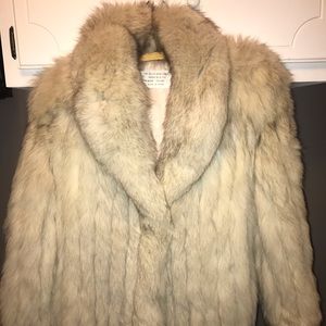 Burdines Genuine Fox Fur Coat One Size